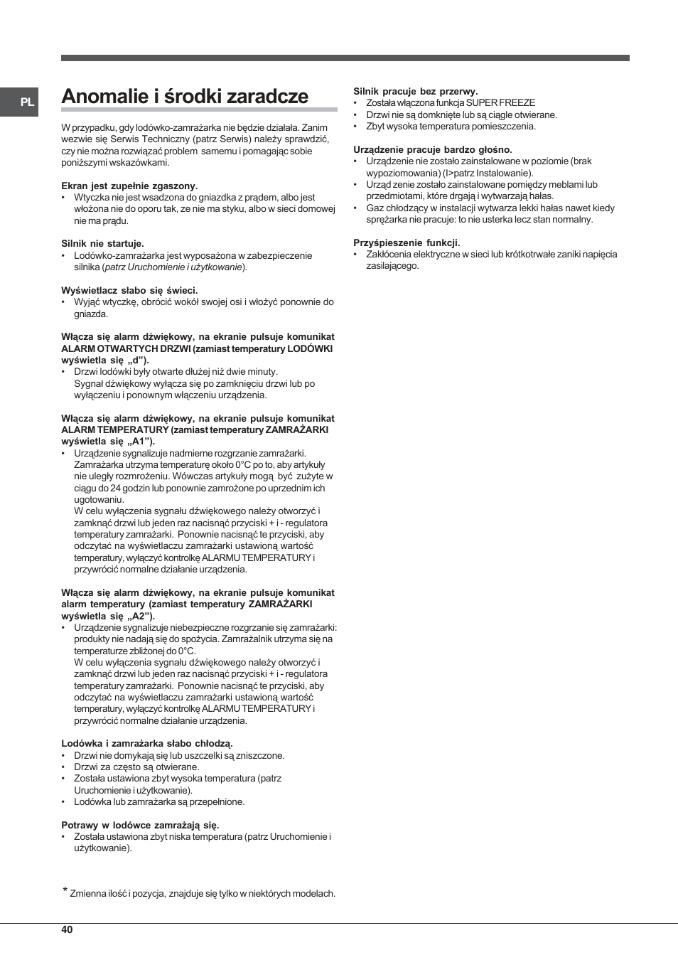 Hotpoint Ariston UPSY 1722 F J User Manual | Page 40 / 52
