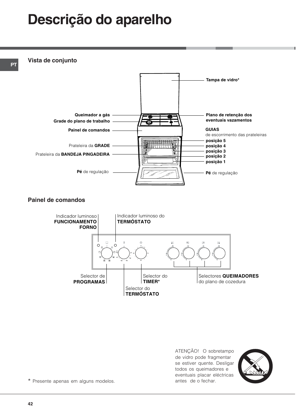 Descrição do aparelho | Hotpoint Ariston CX65SP1 (X) I-HA User Manual | Page 42 / 60