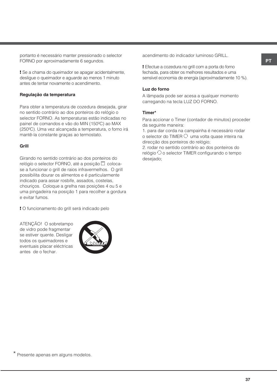 Hotpoint Ariston CG64SG1 (W) I /HA User Manual | Page 37 / 48