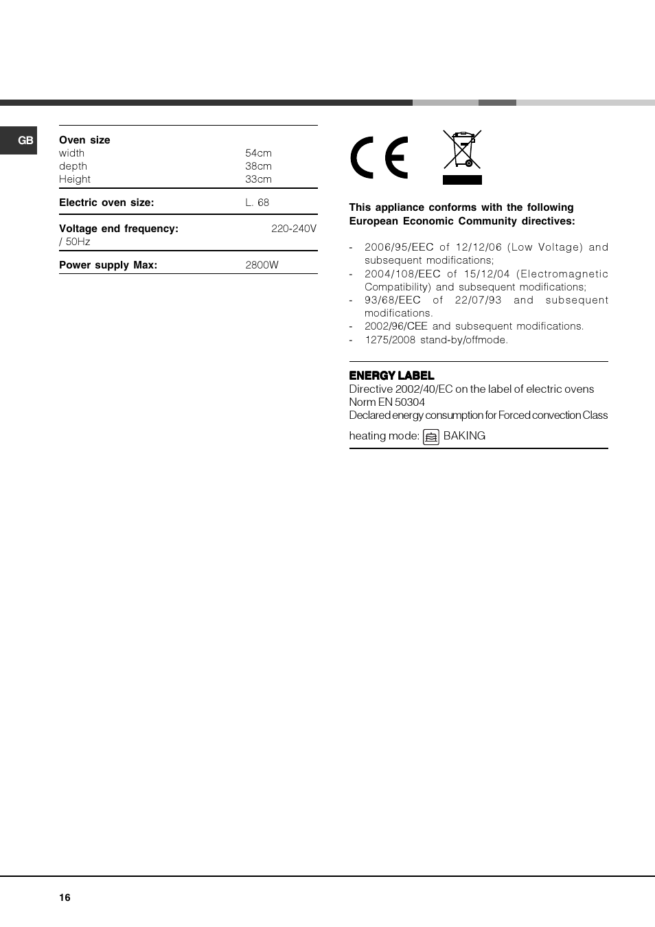 Hotpoint Ariston Deco MHR 940.1 (AN)-HA User Manual | Page 16 / 80