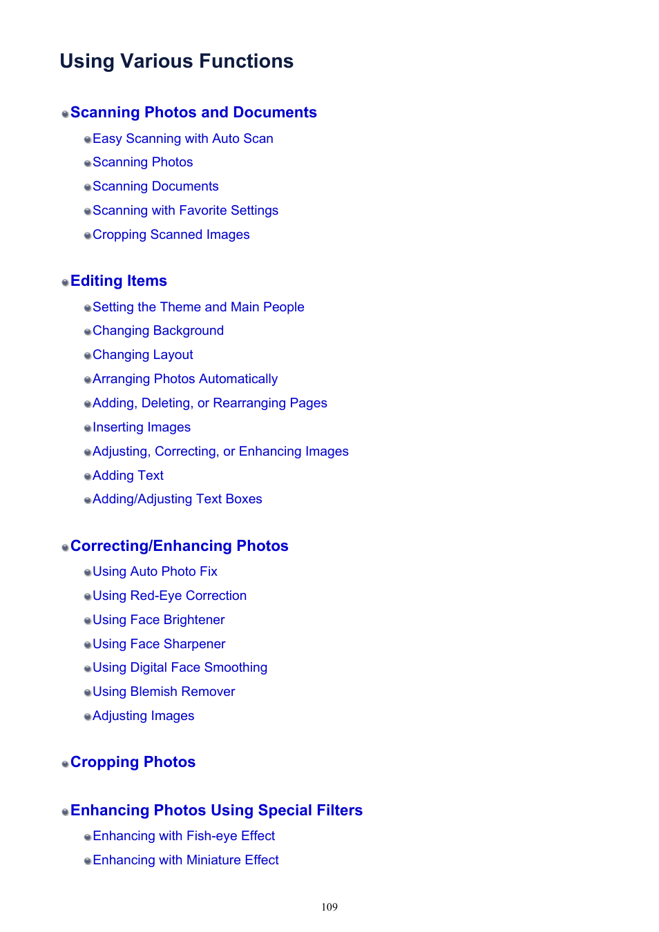 Using various functions | Canon PIXMA MG2440 User Manual | Page 109 / 335