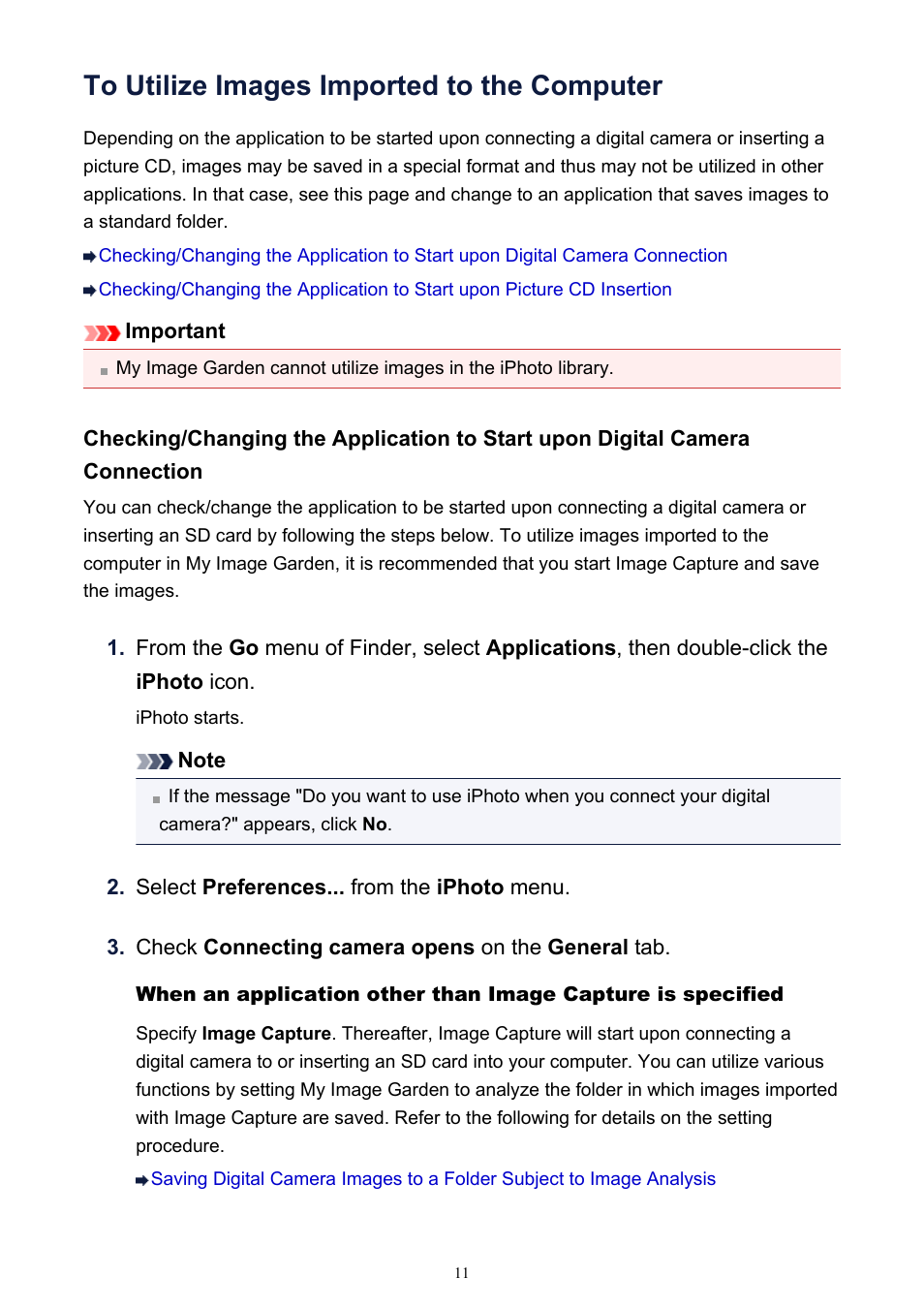 To utilize images imported to the computer | Canon PIXMA MG2440 User Manual | Page 11 / 335