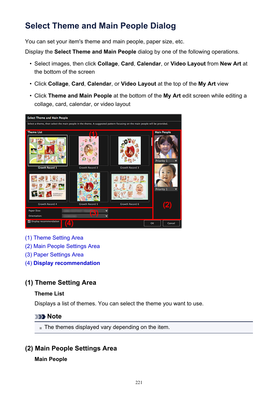 Select theme and main people dialog | Canon PIXMA MG2440 User Manual | Page 221 / 335