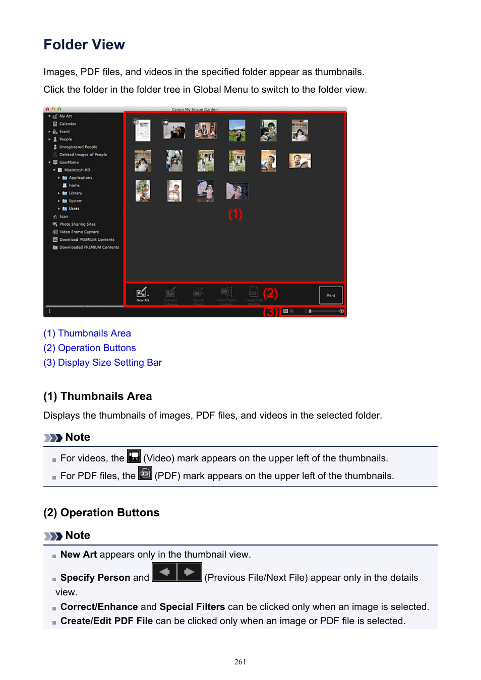 Folder view, And you can browse | Canon PIXMA MG2440 User Manual | Page 261 / 335