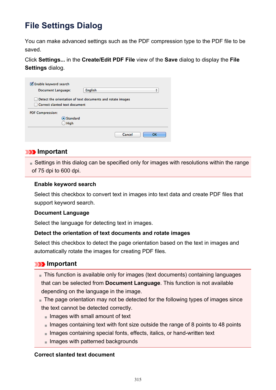 File settings dialog | Canon PIXMA MG2440 User Manual | Page 315 / 335