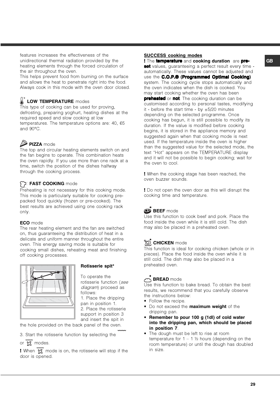 Hotpoint Ariston OK 1035 EL D.20 X /HA User Manual | Page 29 / 60