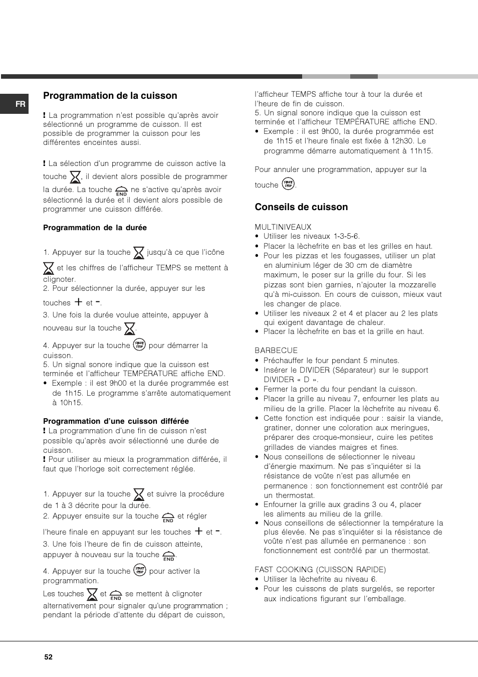 Hotpoint Ariston OK 1035 EL D.20 X /HA User Manual | Page 52 / 60