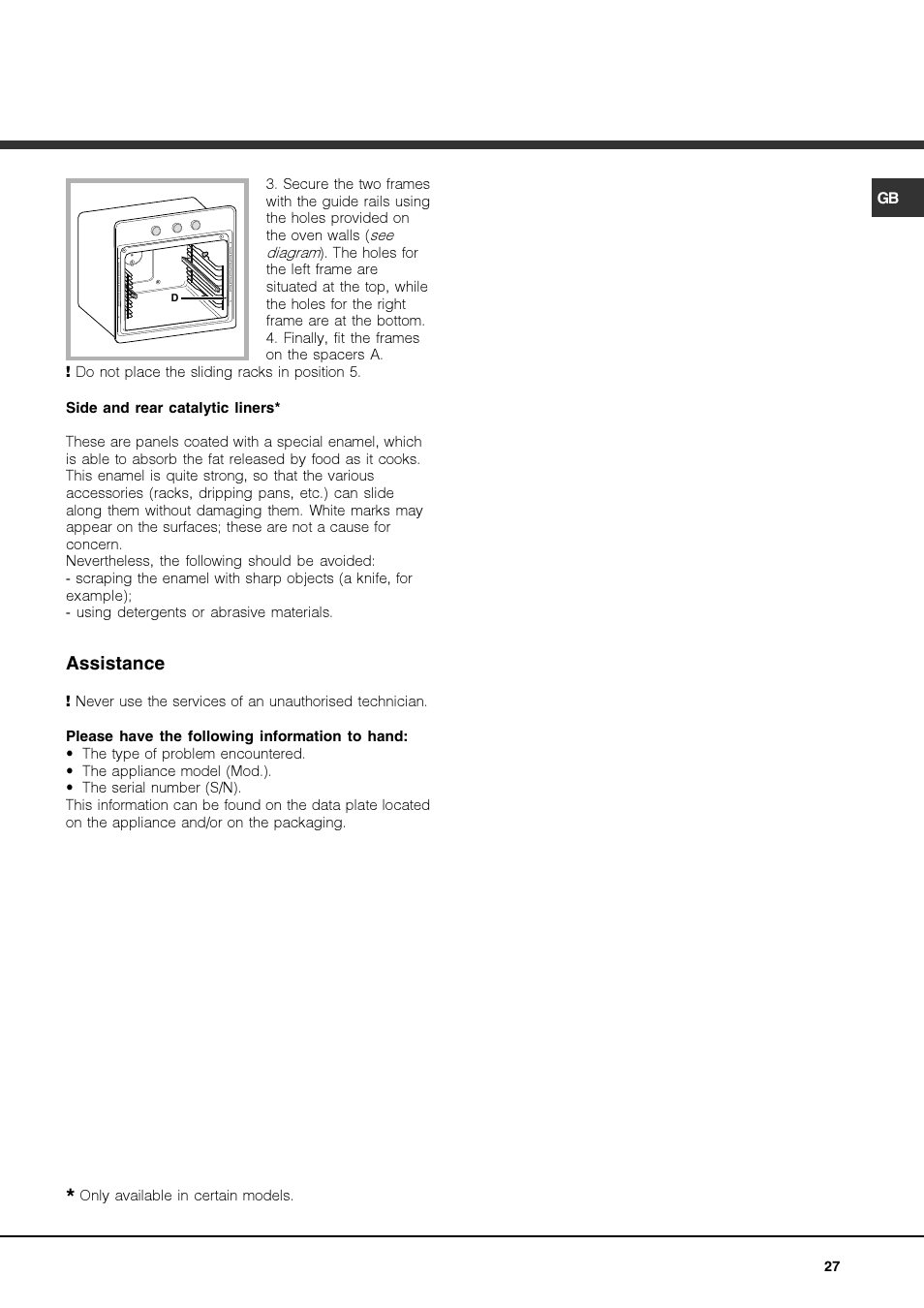 Hotpoint Ariston Luce FKS 610 X-HA User Manual | Page 27 / 80