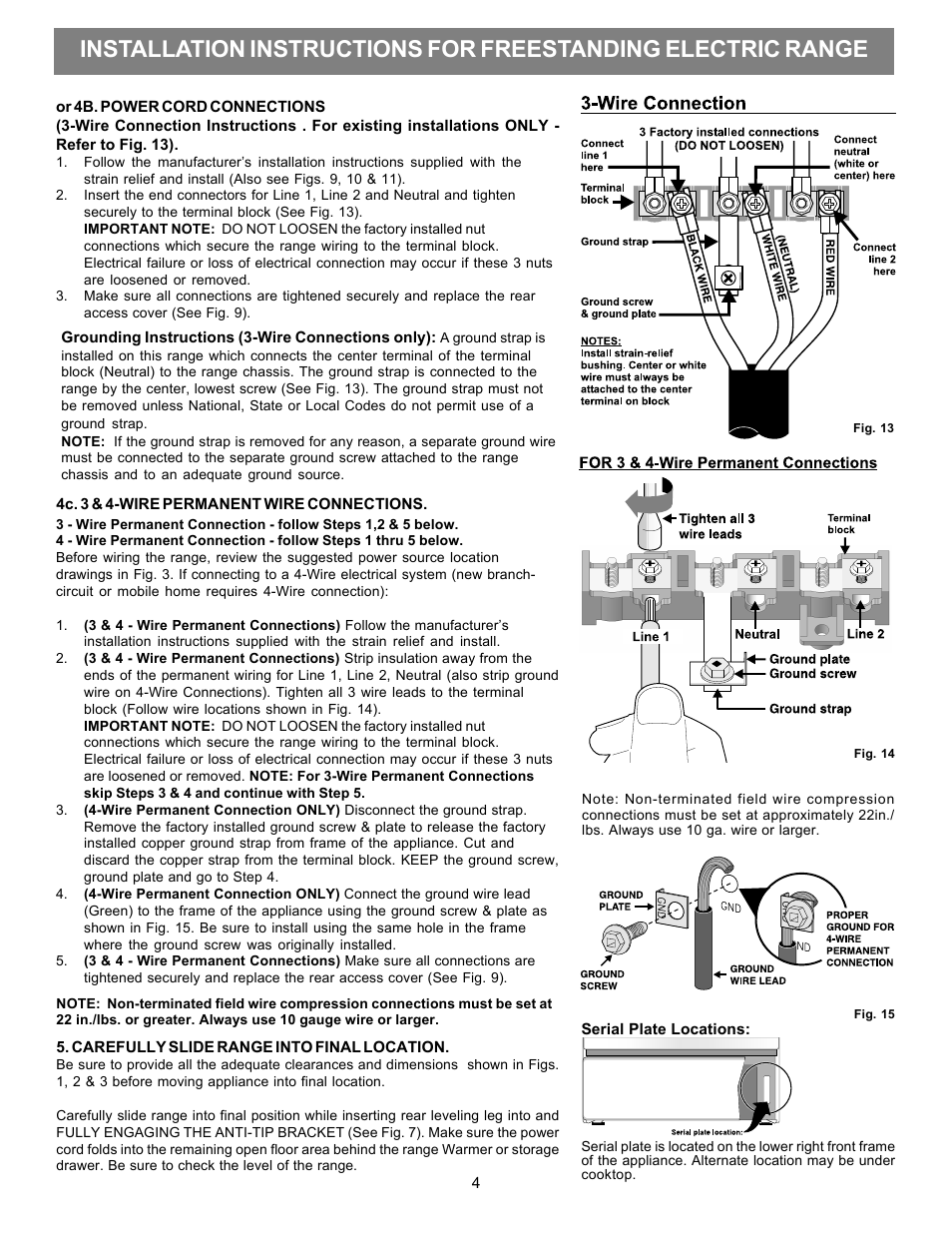 FRIGIDAIRE FFEF3050LS User Manual | Page 4 / 8