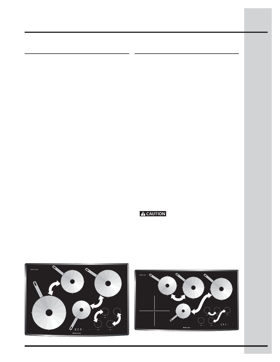 Setting surface controls, Power sharing operational noises | Electrolux EW30IC60LB User Manual | Page 13 / 20