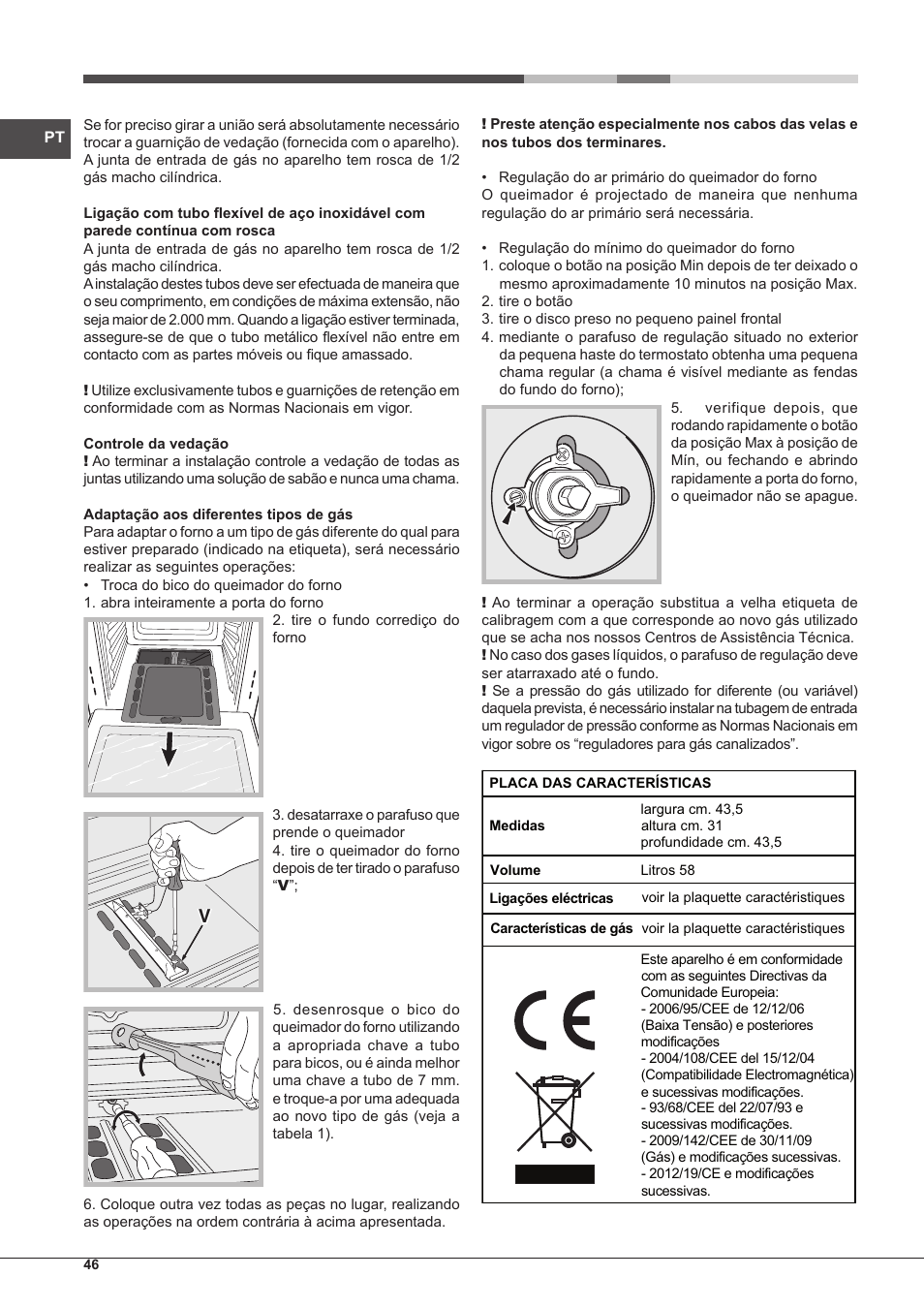 Hotpoint Ariston FH G /HA S User Manual | Page 46 / 80