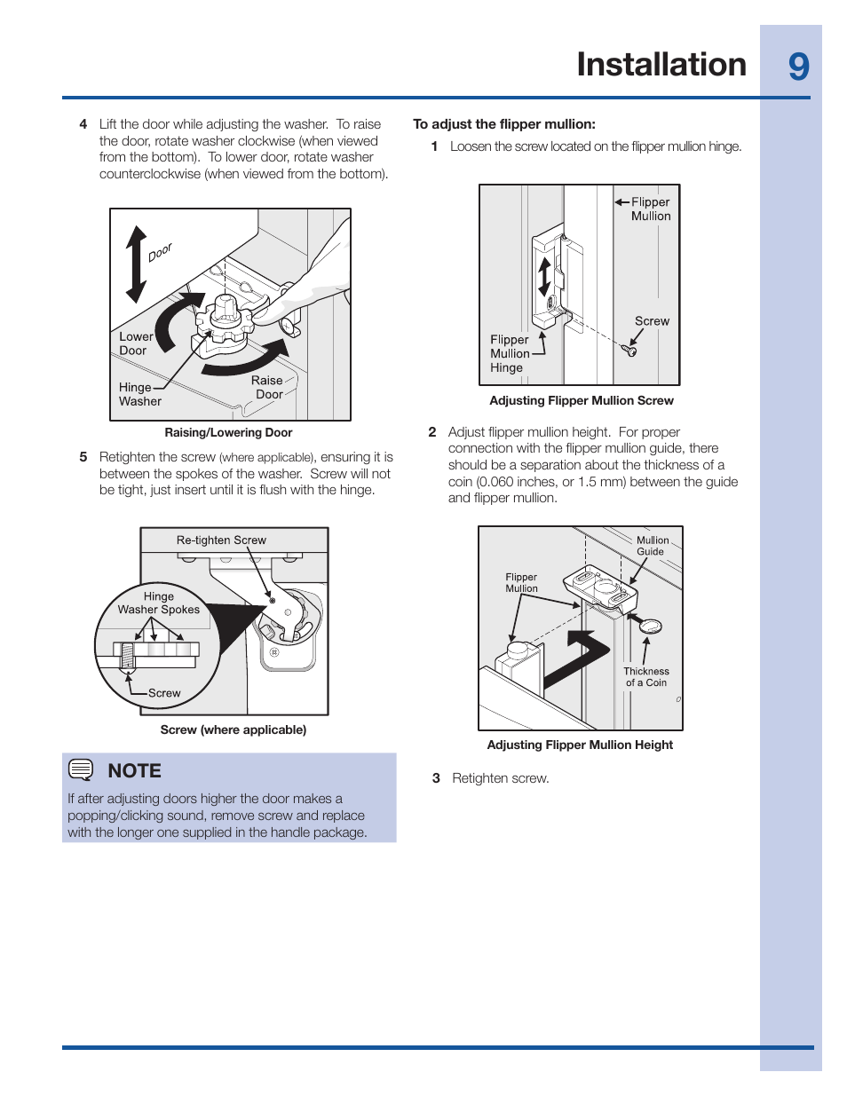 Installation | Electrolux EI27BS26JS User Manual | Page 9 / 38