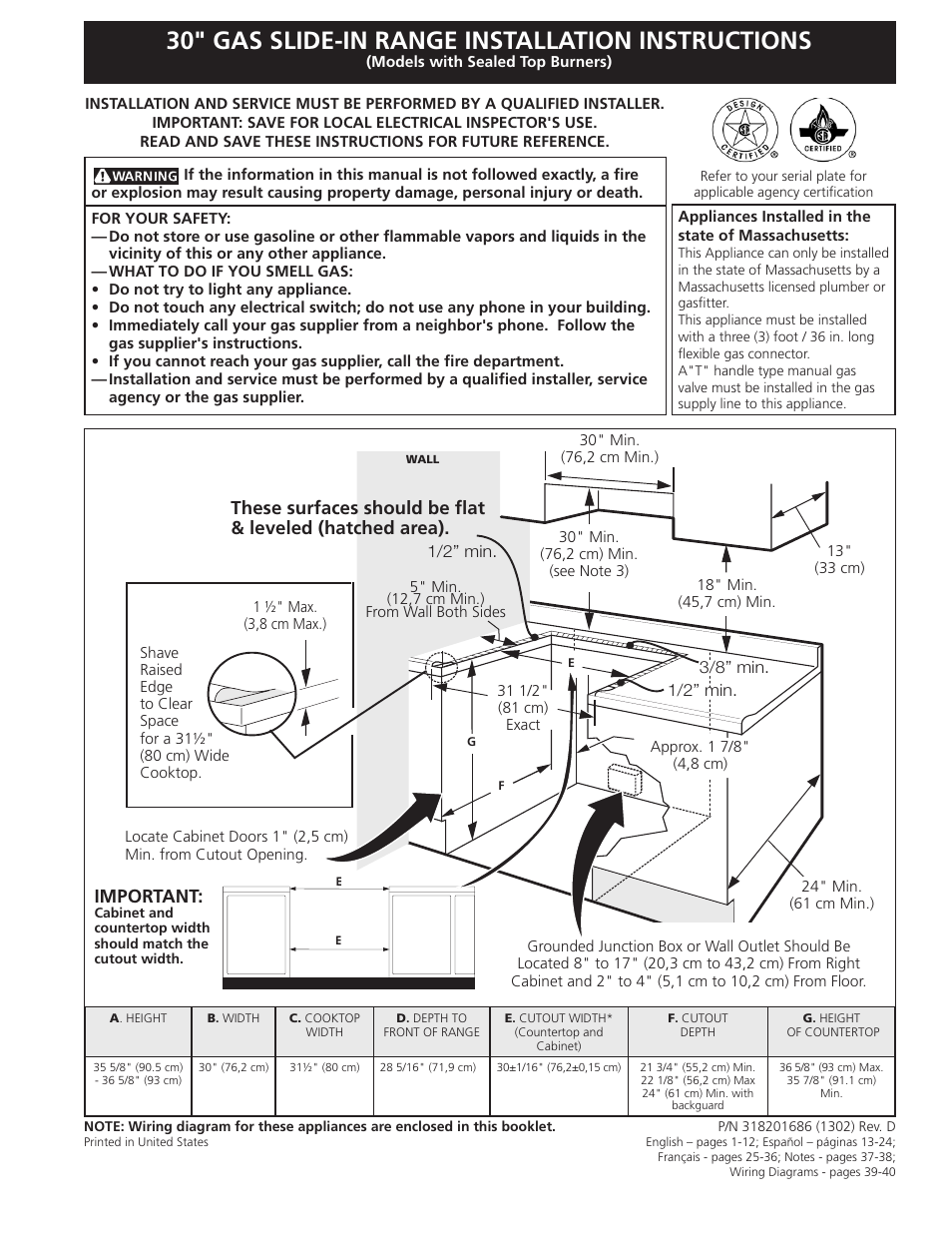 Electrolux EW30GS75KS User Manual | 40 pages