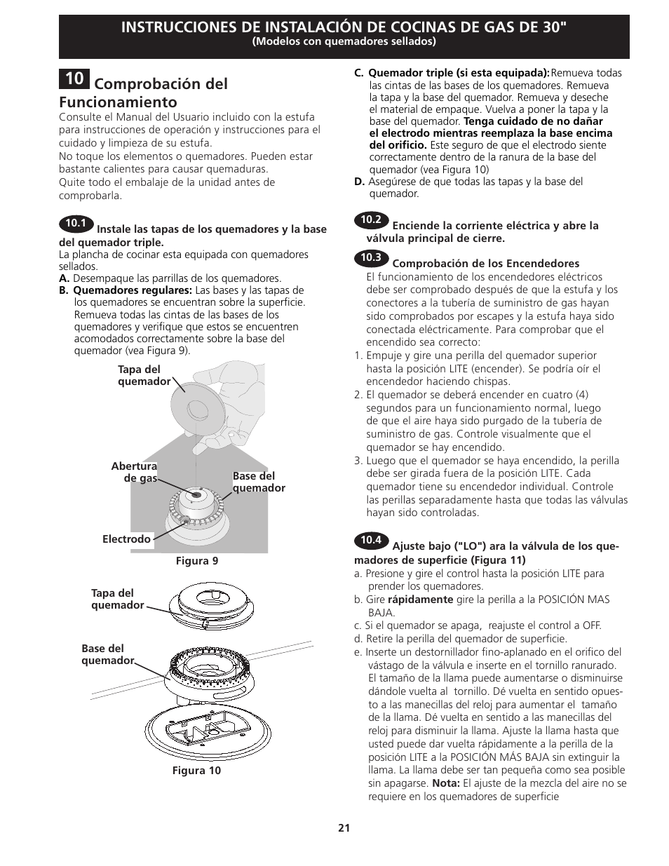 Comprobación del funcionamiento | Electrolux EW30GS75KS User Manual | Page 21 / 40