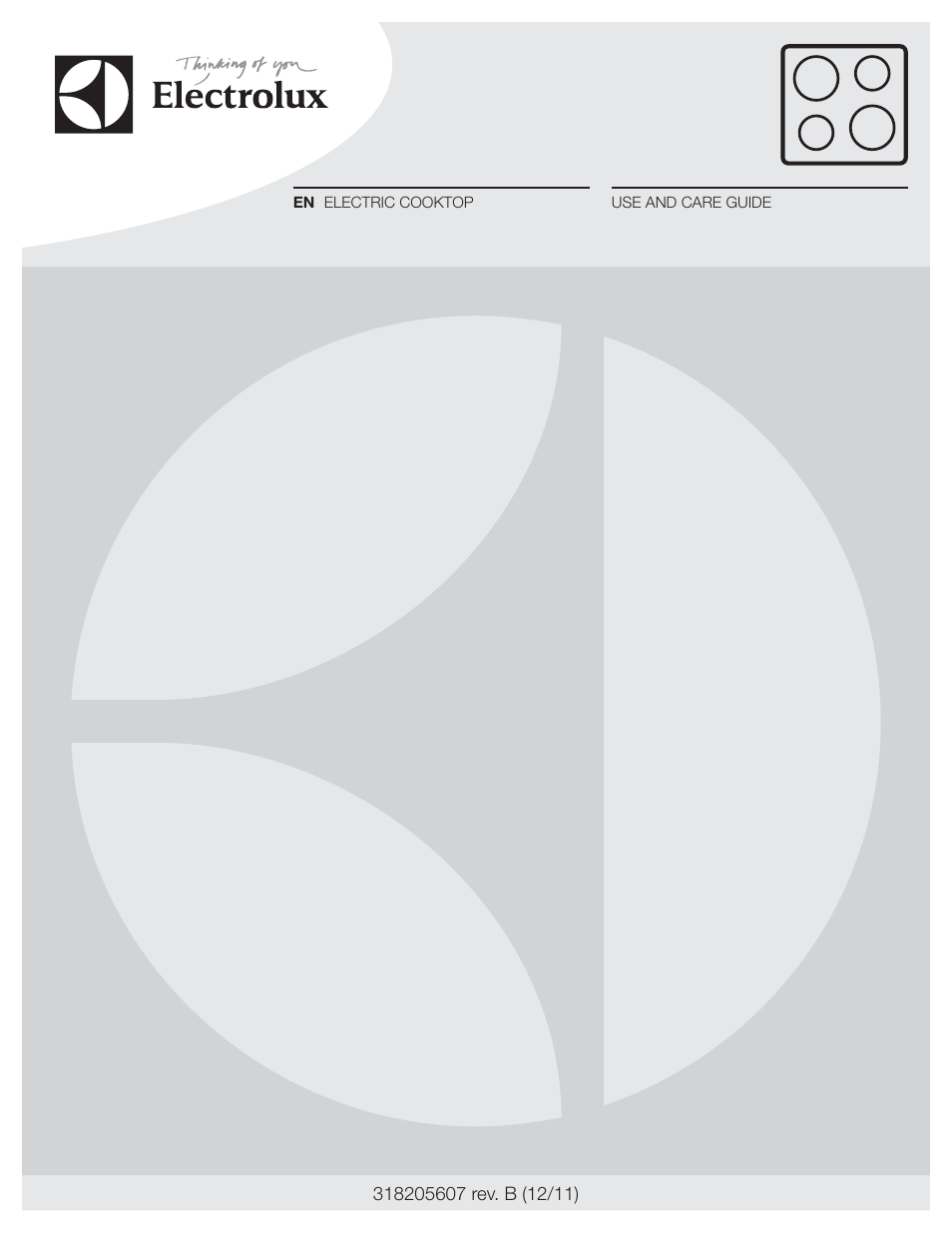 Electrolux EI36EC45KB User Manual | 18 pages