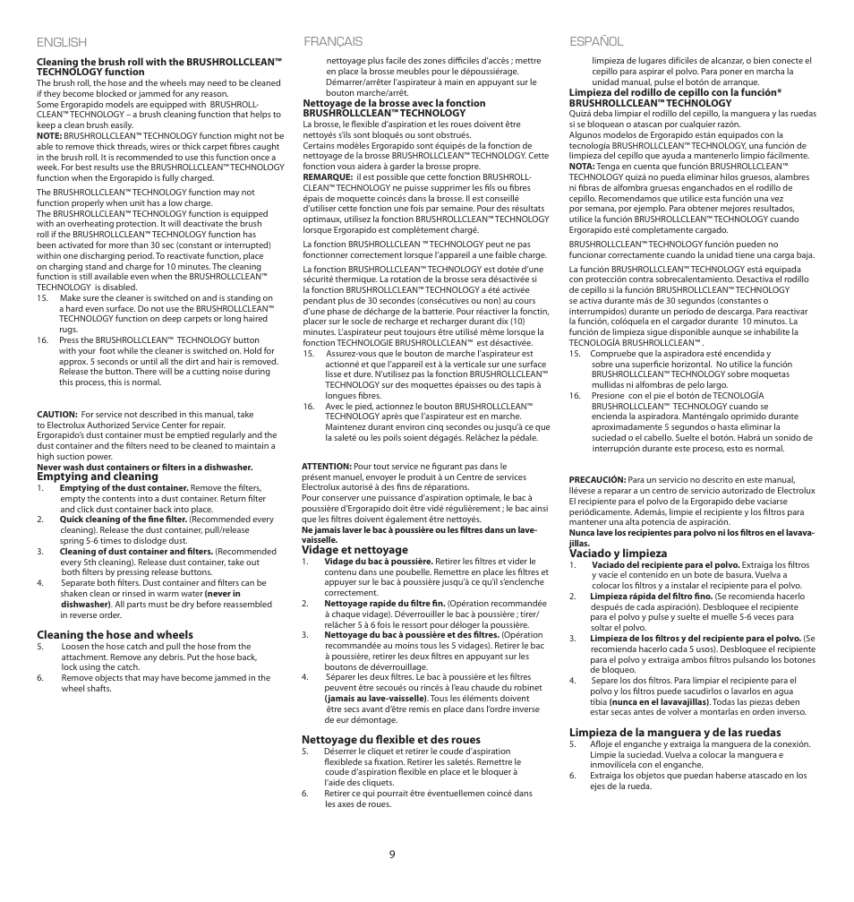Electrolux EL2022A User Manual | Page 9 / 12