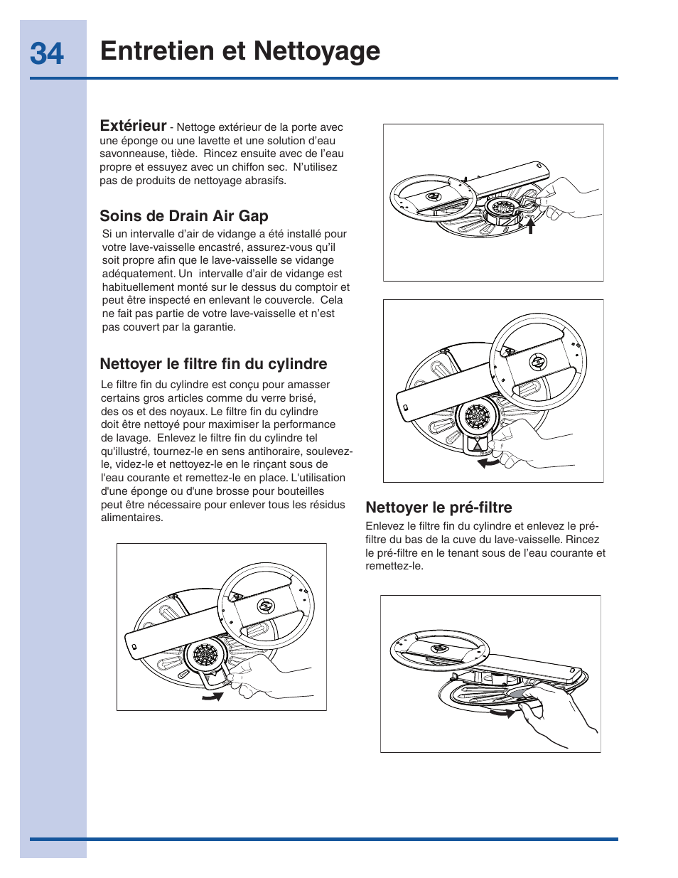 Entretien et nettoyage | Electrolux EI24ID30QS User Manual | Page 34 / 60