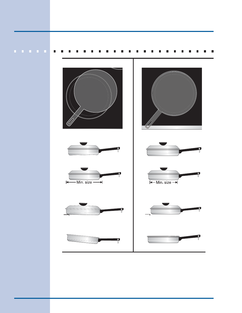 Setting surface controls, Cookware recommendations | Electrolux EW30IS65JS User Manual | Page 18 / 60