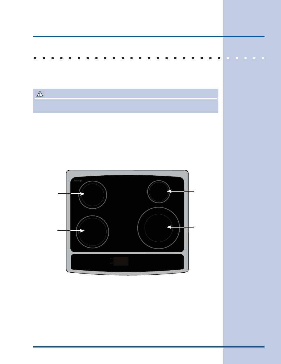 Feature overview, Induction cooktop features, Caution | Electrolux EW30IS65JS User Manual | Page 9 / 60