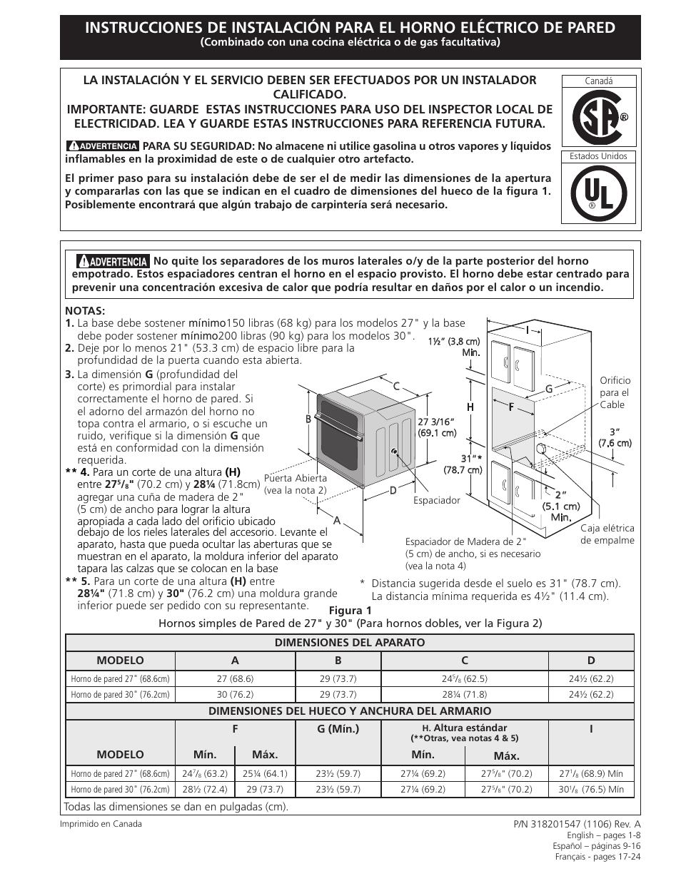Electrolux EI27EW45KW User Manual | Page 9 / 24
