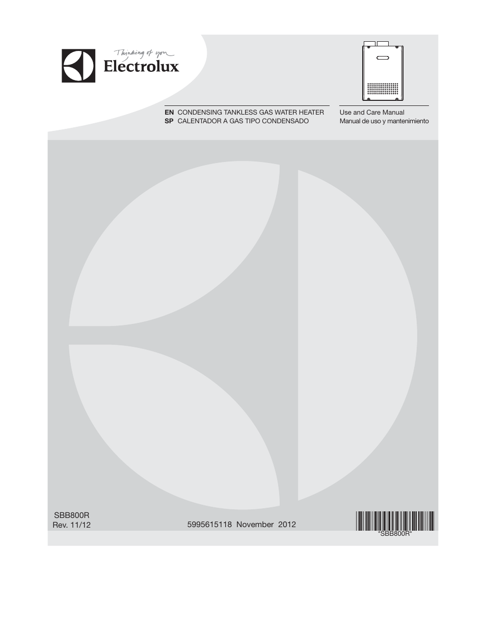 Electrolux EP19WI30LS User Manual | 38 pages