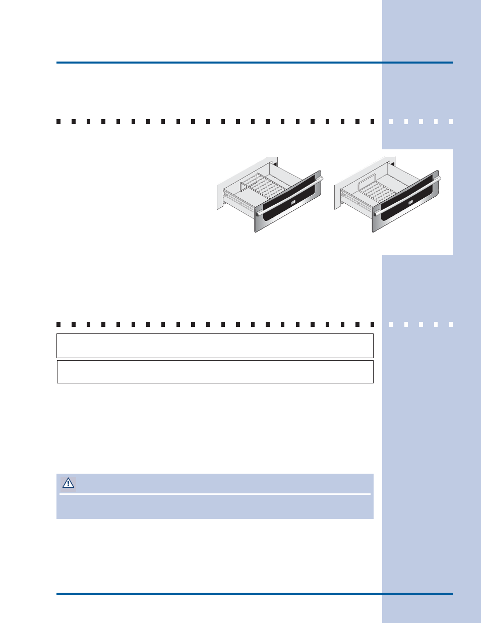 Setting control, Before setting warmer drawer control, Setting warmer drawer control | Caution | Electrolux EW27WD55GS User Manual | Page 5 / 12