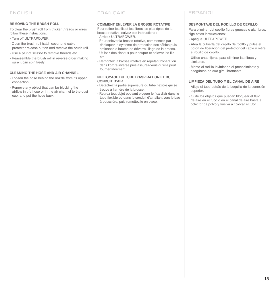 Electrolux EL3000A User Manual | Page 15 / 22