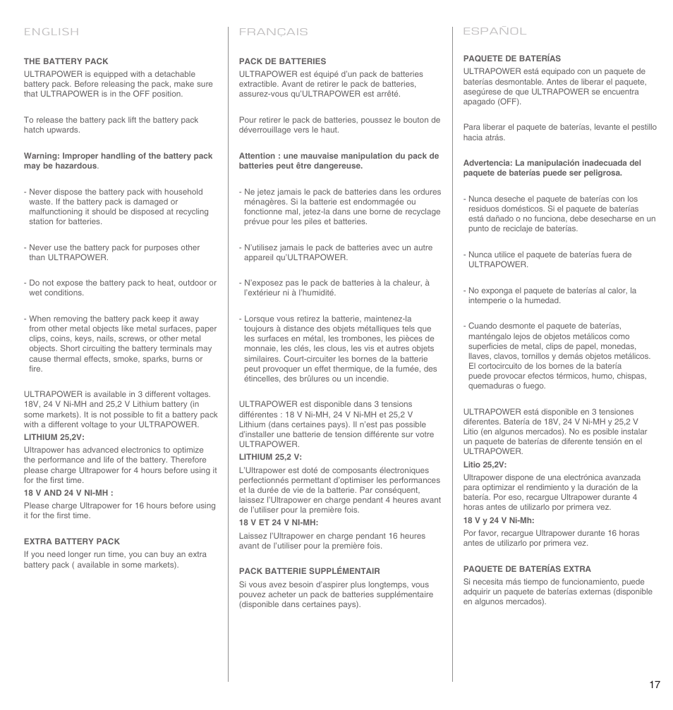 Electrolux EL3000A User Manual | Page 17 / 22