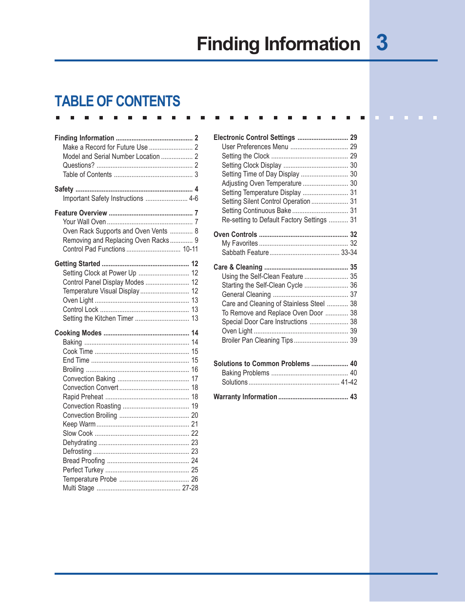 Electrolux EW27EW65GB User Manual | Page 3 / 44