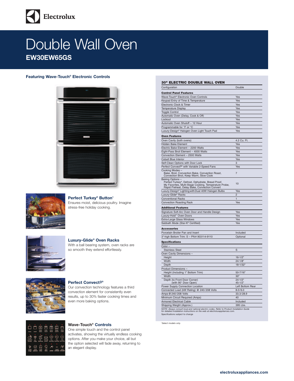 Electrolux EW30EW65GS User Manual | 2 pages