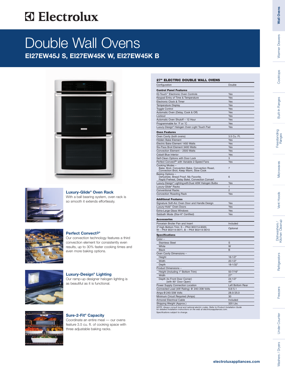 Electrolux EI27EW45KW User Manual | 4 pages