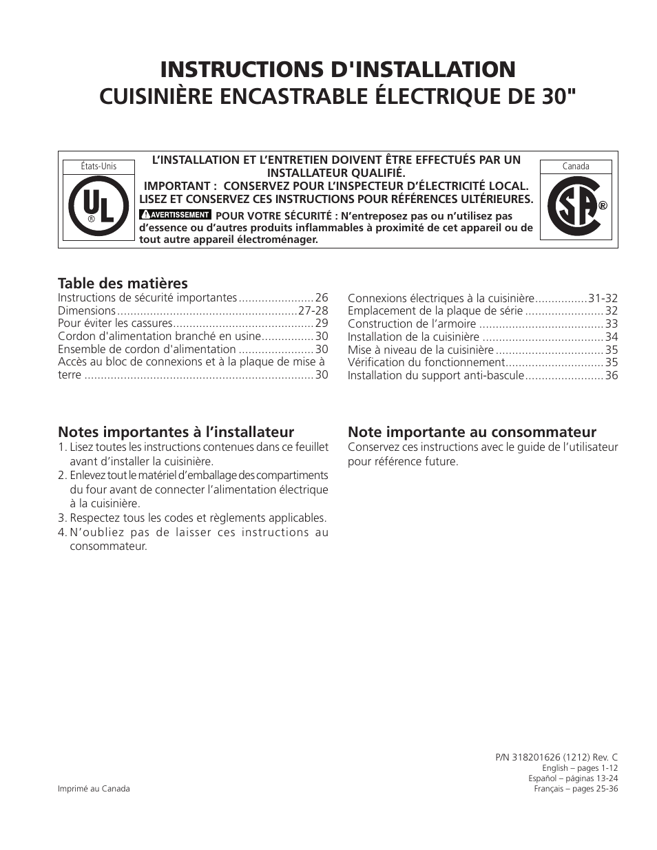 Electrolux EI30ES55LW User Manual | Page 25 / 36