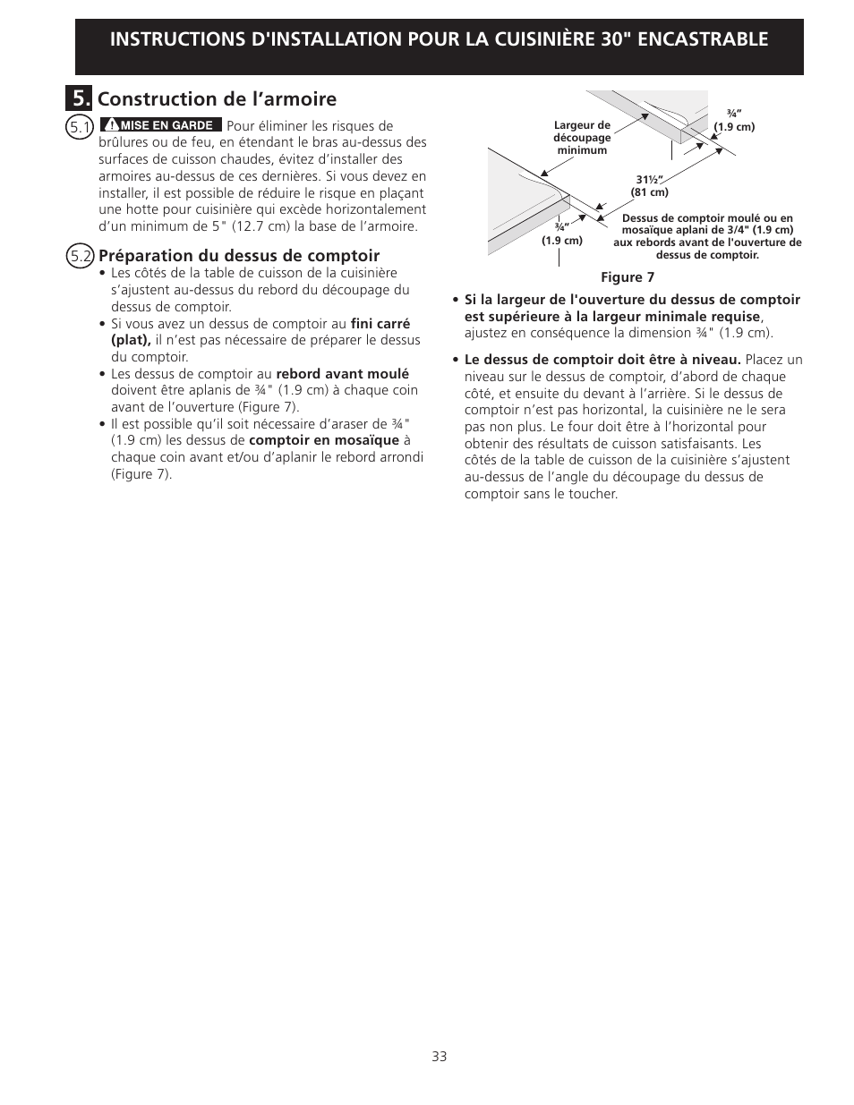 Construction de l’armoire | Electrolux EI30ES55LW User Manual | Page 33 / 36