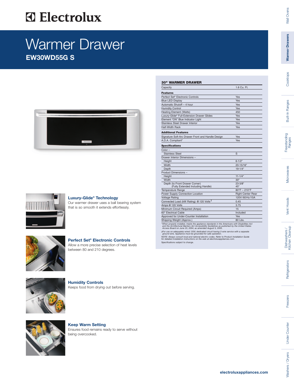 Electrolux EW30WD55GS User Manual | 6 pages