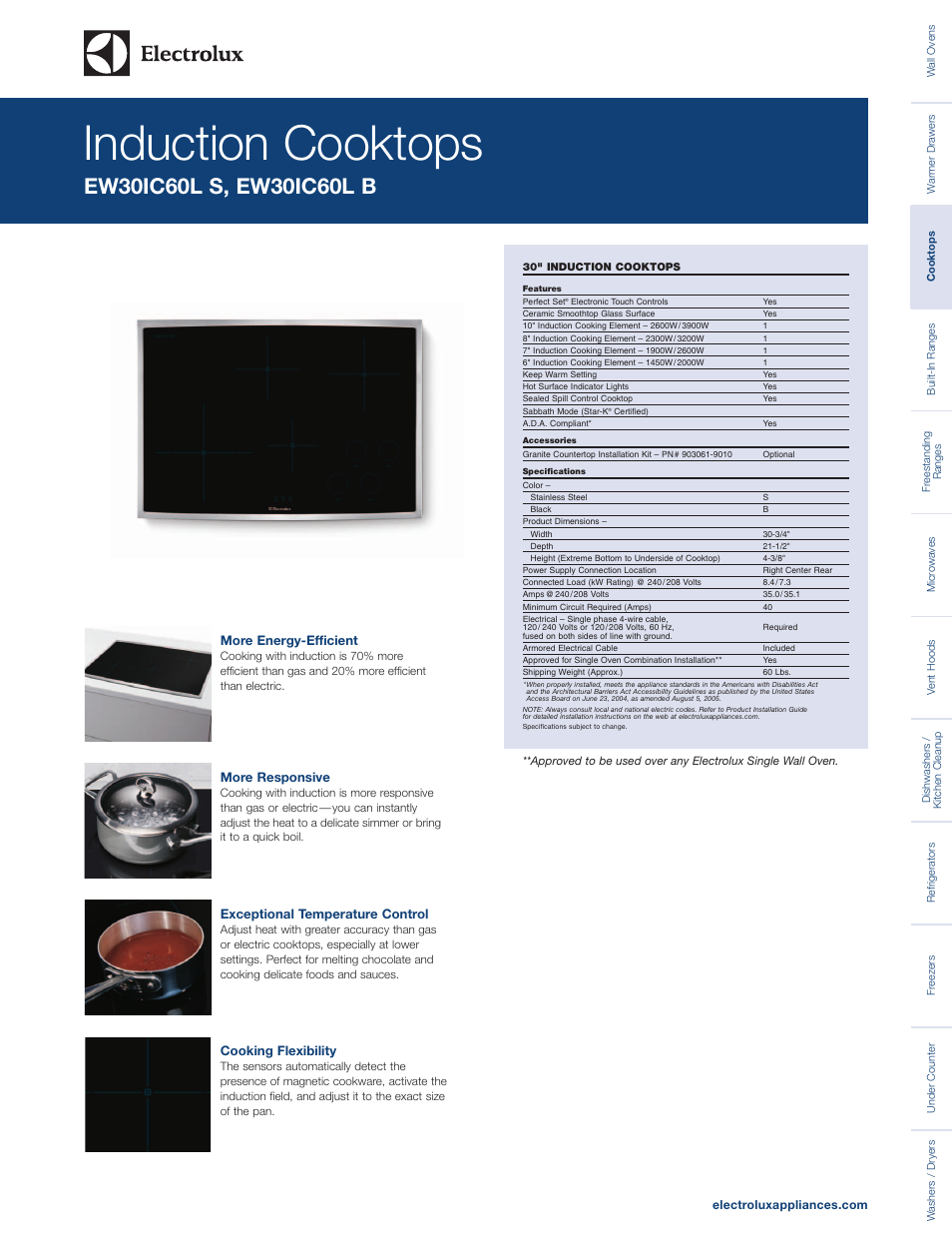 Electrolux EW30IC60LS User Manual | 3 pages