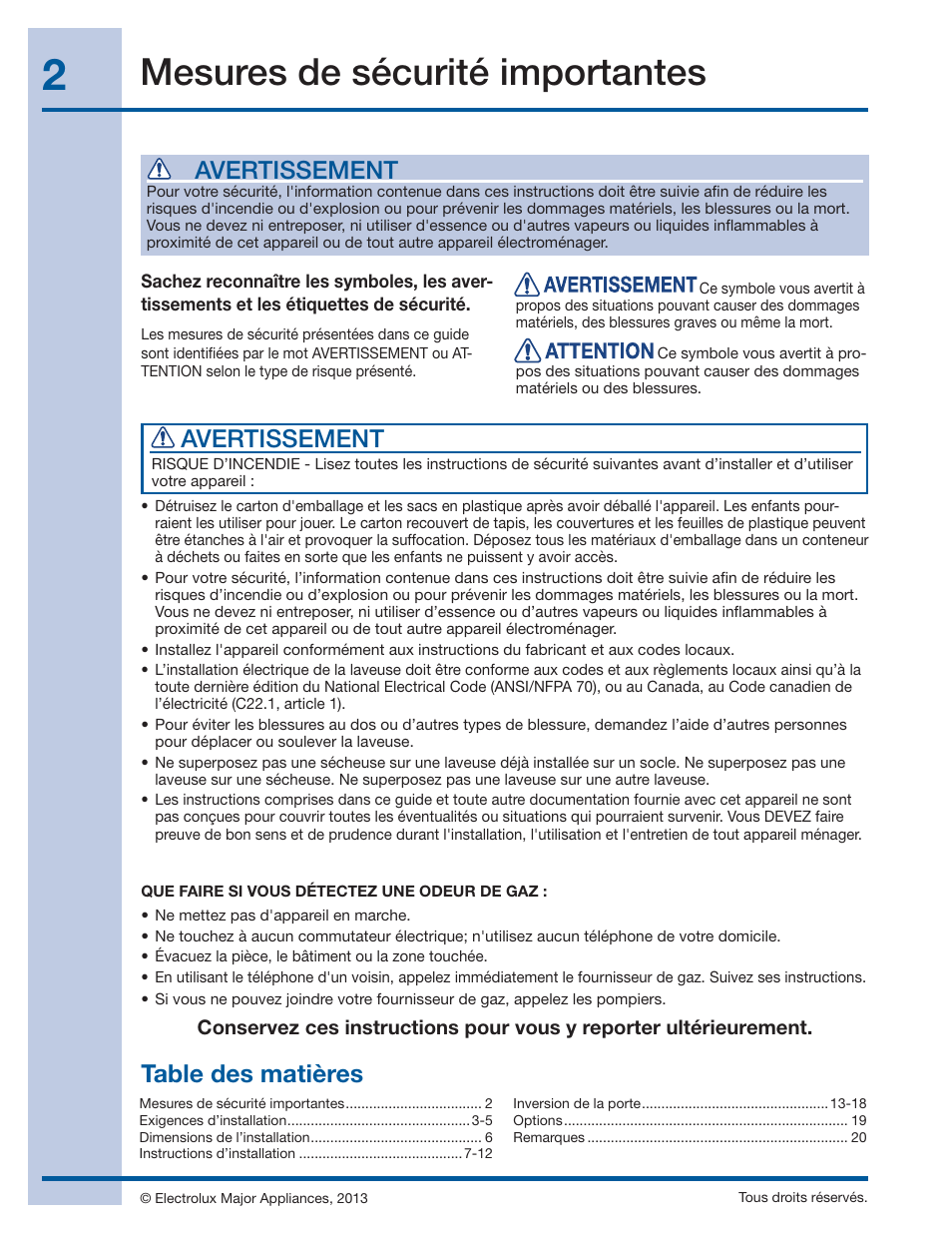 Electrolux EIFLS60LT User Manual | Page 20 / 60