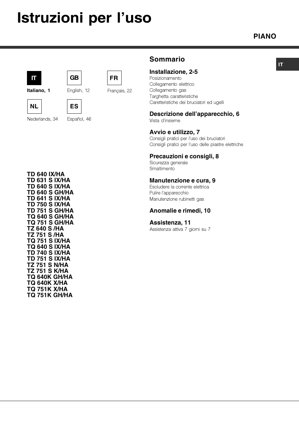 Hotpoint Ariston TQ 751 (ICE) K X-HA User Manual | 56 pages