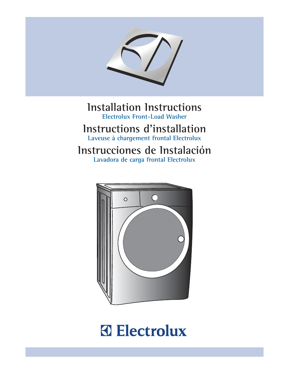 Installation instructions, Instructions d’installation, Instrucciones de instalación | Electrolux EIFLS60JIW User Manual | Page 19 / 56