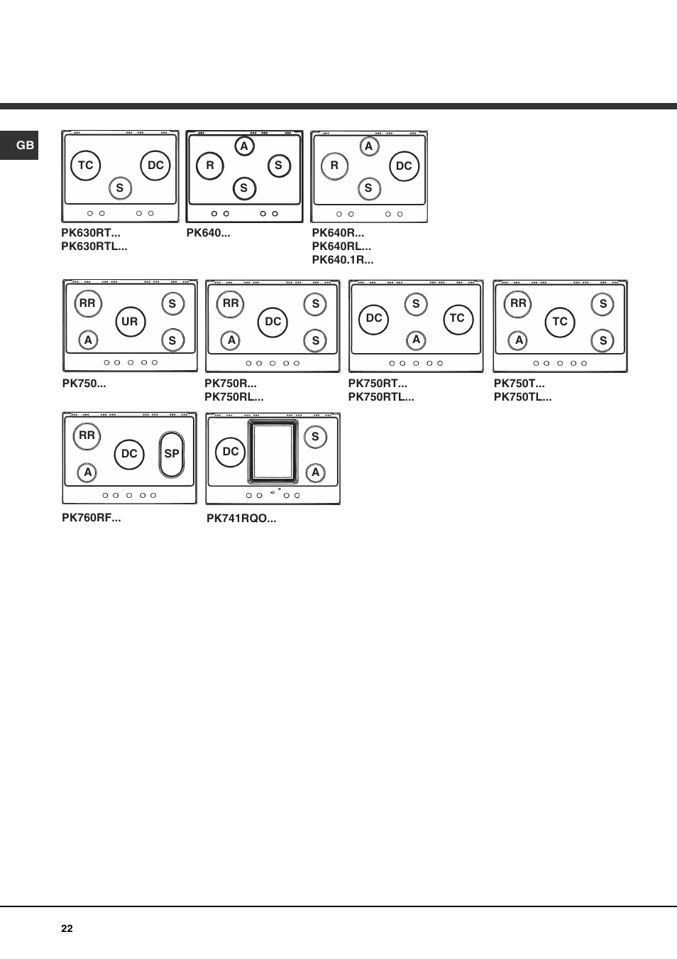 Hotpoint Ariston PK 750 X-HA User Manual | Page 22 / 64