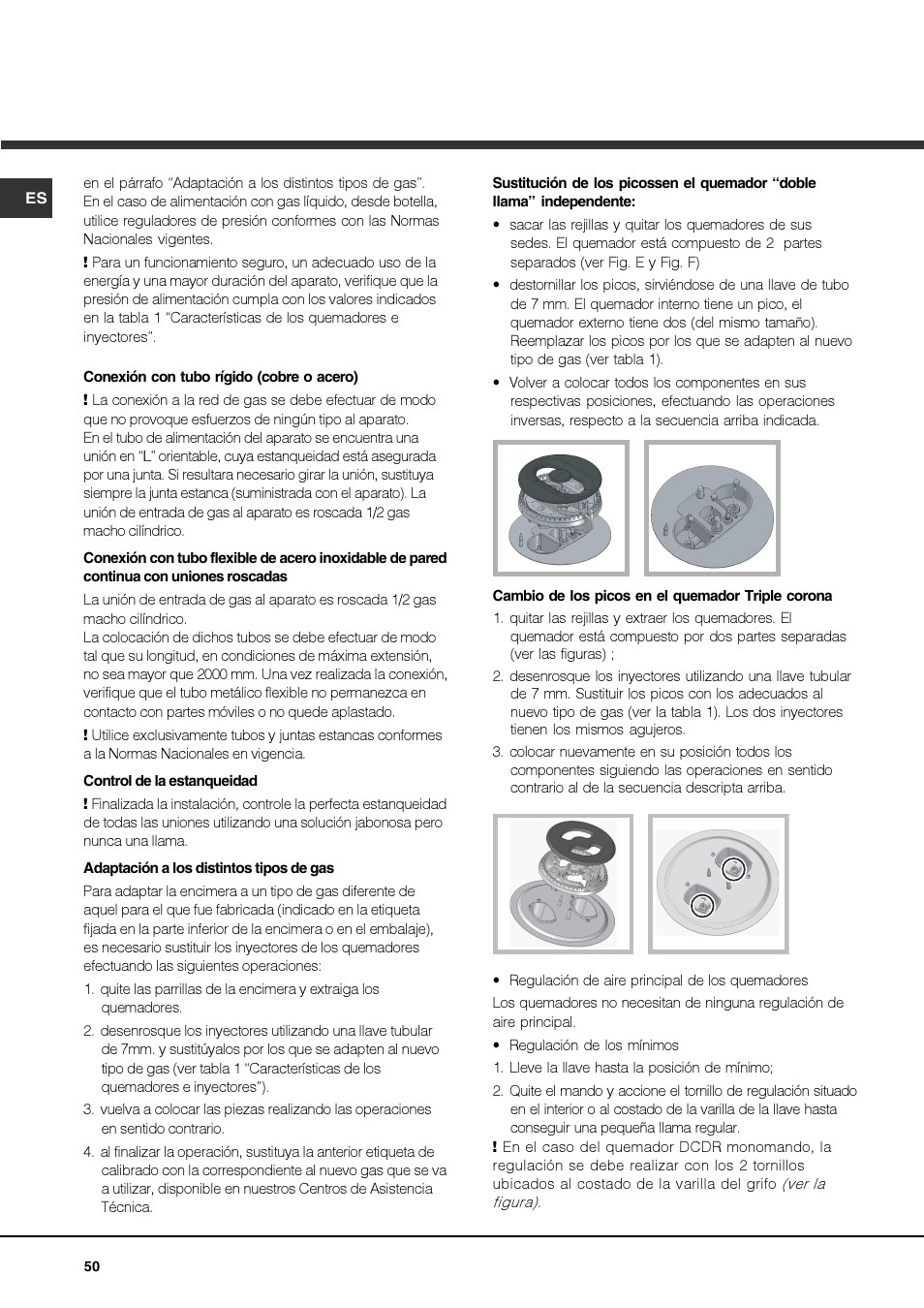 Hotpoint Ariston PK 750 X-HA User Manual | Page 50 / 64