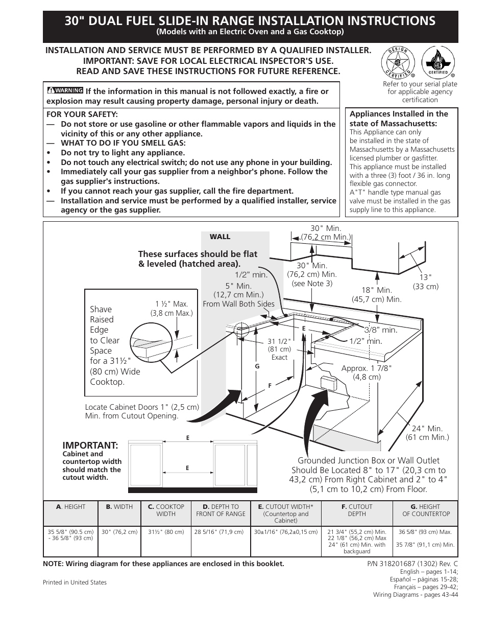 Electrolux EI30DS55JS User Manual | 44 pages