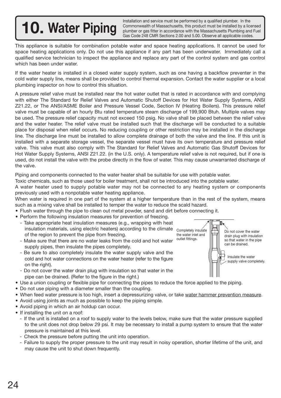 Water piping | Electrolux EP19WI30LS User Manual | Page 26 / 84