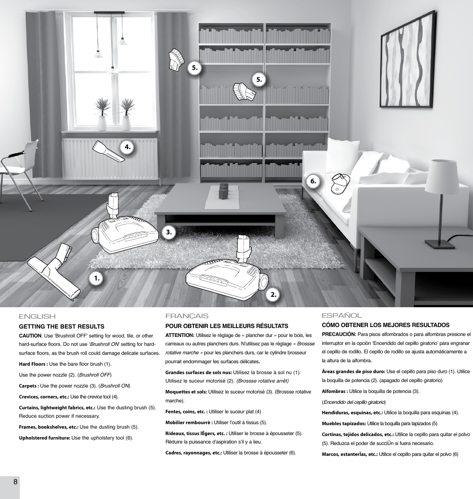 Electrolux EL7063A User Manual | Page 8 / 16