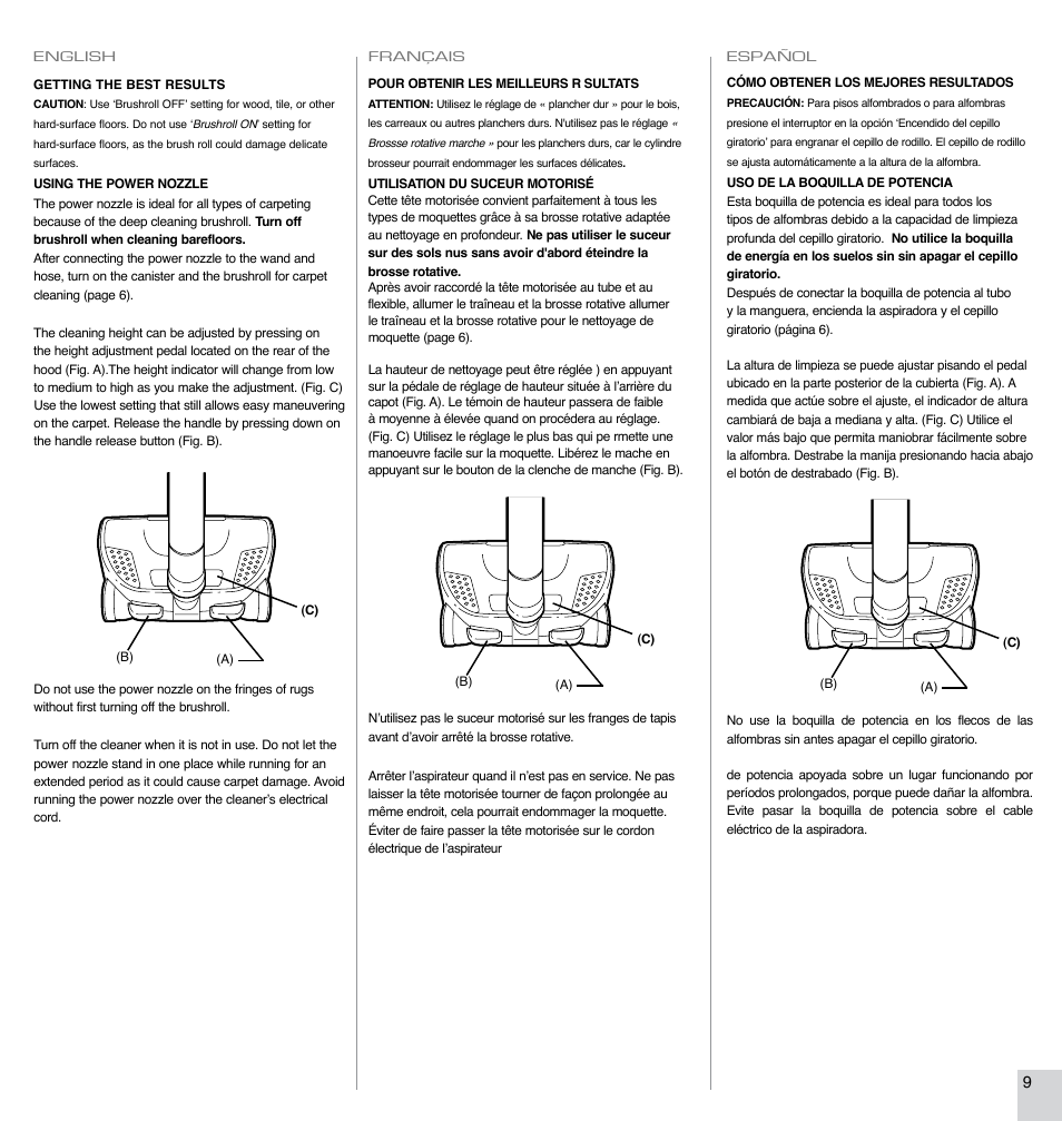 Electrolux EL7063A User Manual | Page 9 / 16