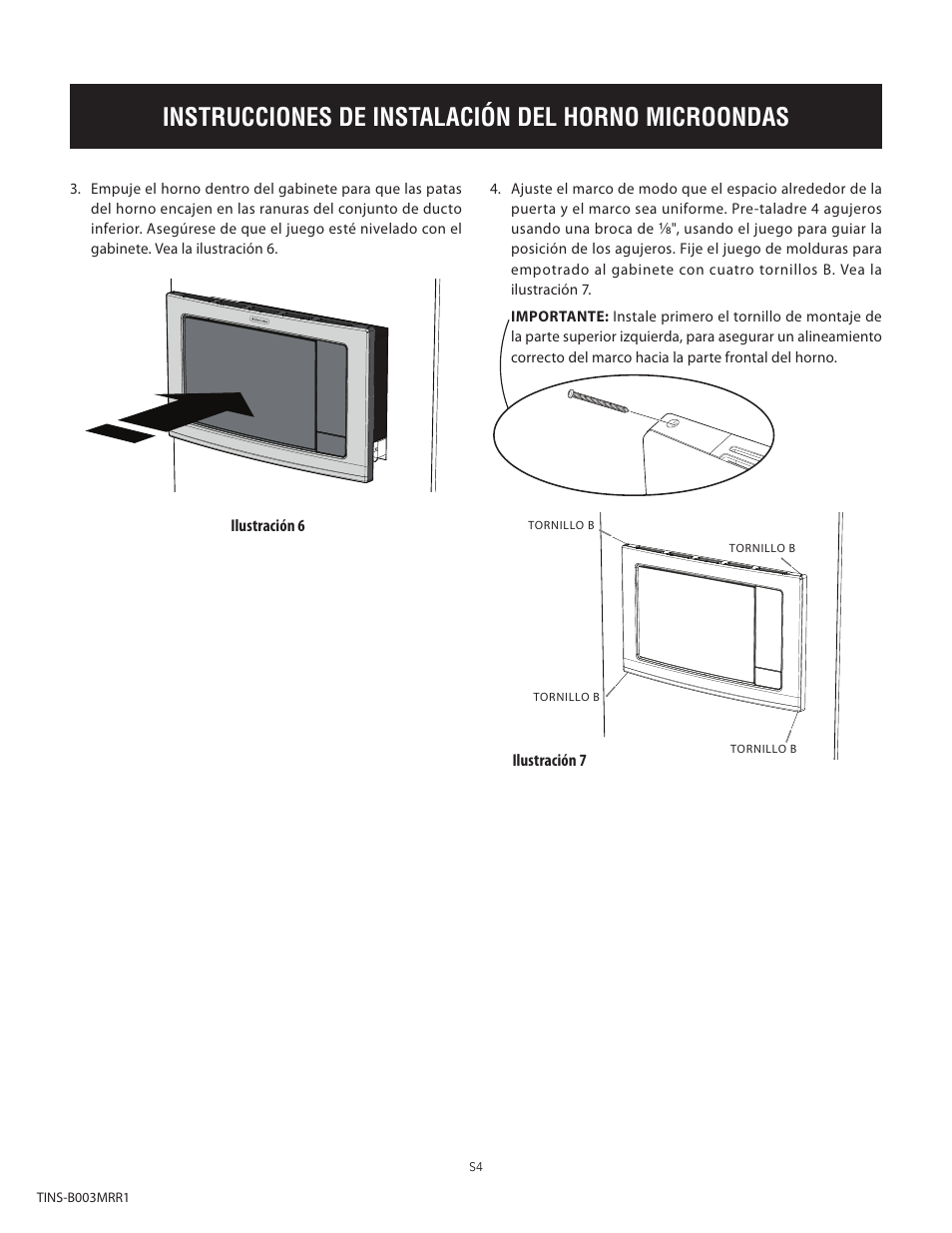 Instrucciones de instalación del horno microondas | Electrolux EI24MO45IBEI30MO45TW User Manual | Page 12 / 12