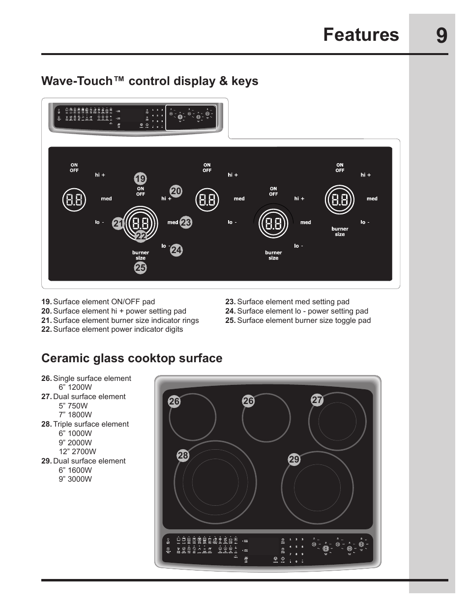 Features | Electrolux EW30ES65GS User Manual | Page 9 / 56