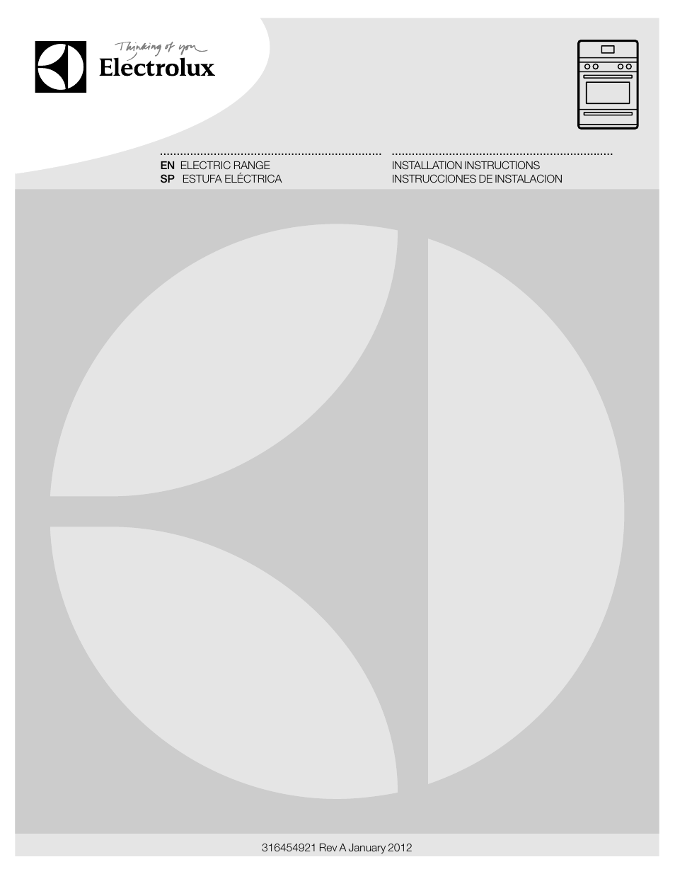 Electrolux EI30IF40LS User Manual | 12 pages