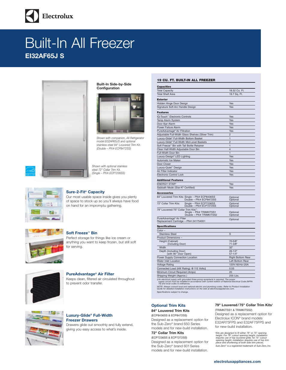 Electrolux EI32AF65JS User Manual | 5 pages