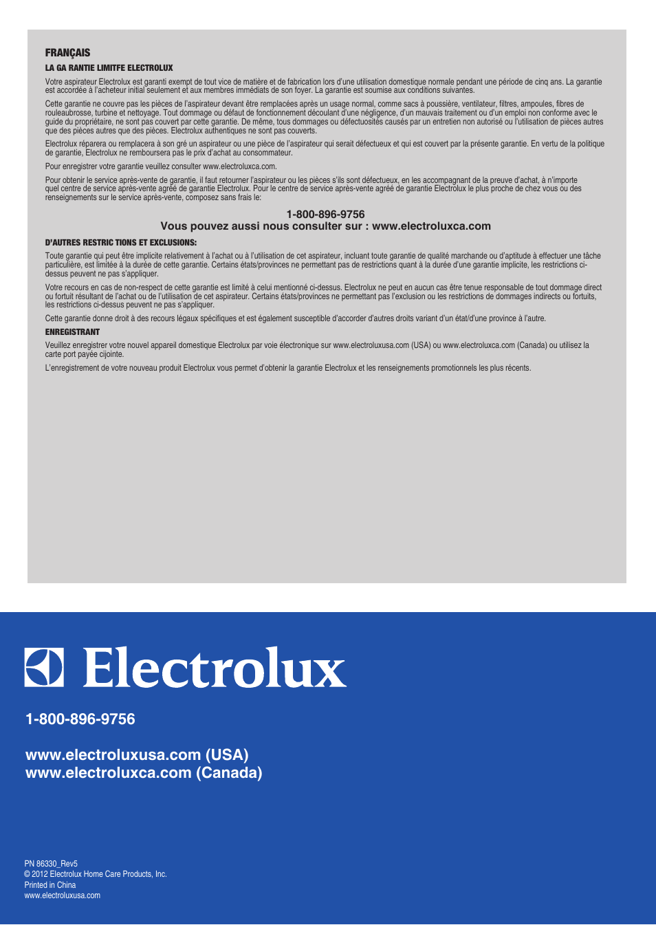 Electrolux EL8905A User Manual | Page 16 / 16