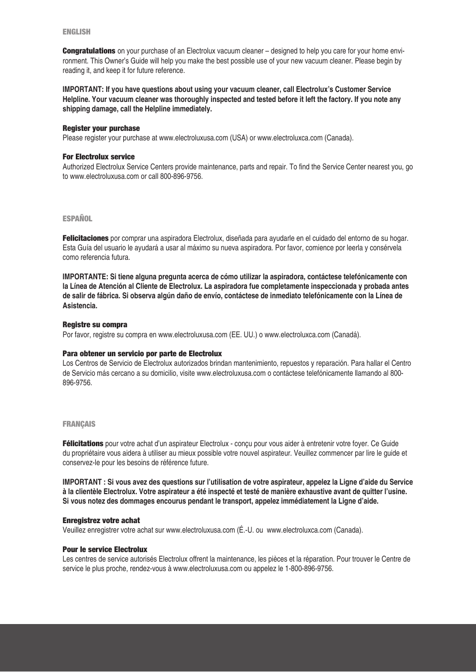 Electrolux EL8905A User Manual | Page 2 / 16